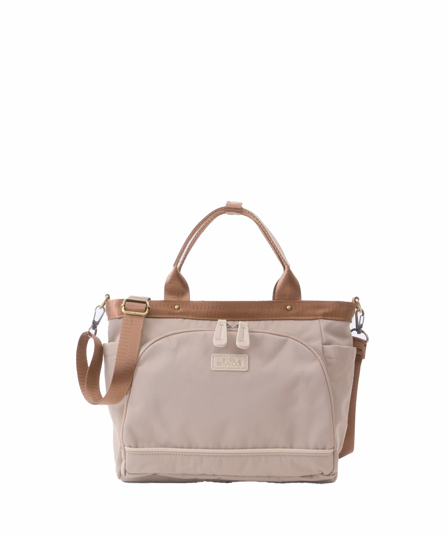 anello GRANDE ショルダーバッグ 撥水 2WAY GTM1042 ベージュ