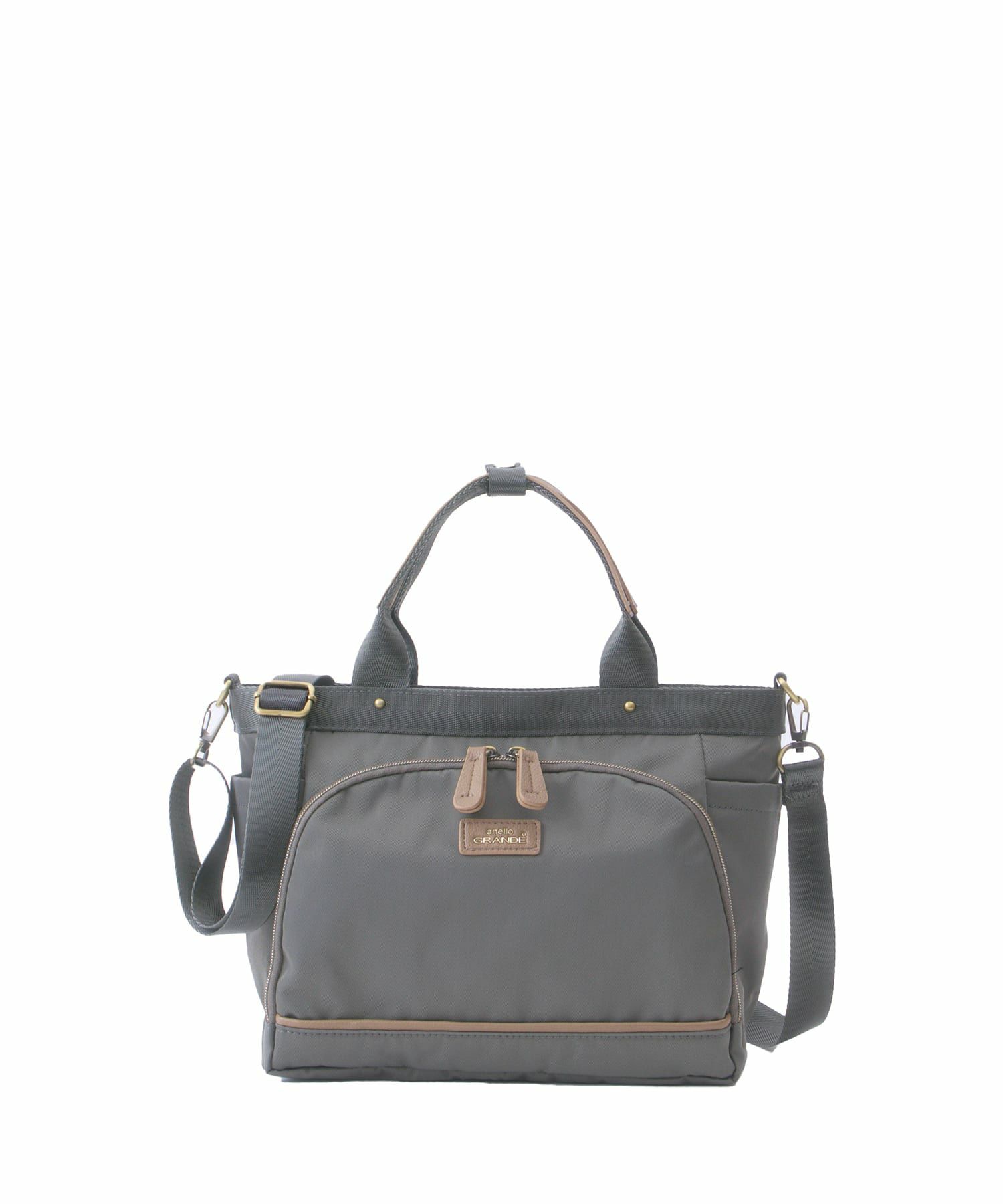 anello GRANDE ショルダーバッグ 撥水 2WAY GTM1042 グレー