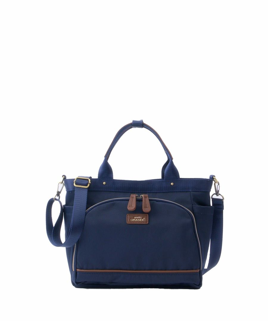 anello GRANDE ショルダーバッグ 撥水 2WAY GTM1042 ネイビー