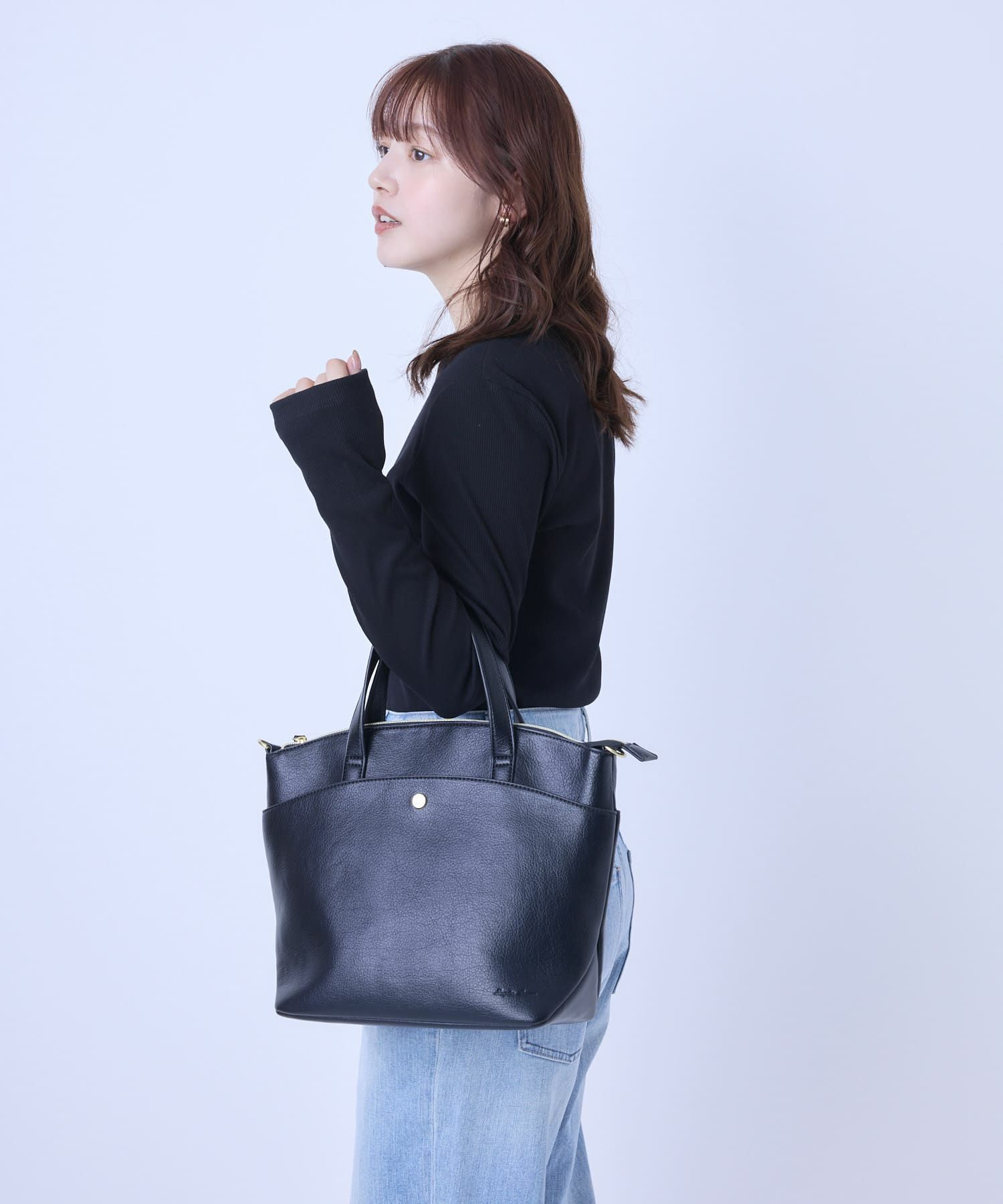 Legato Largo トートバッグ 軽量 2WAY A5 カーブ LG-V0442