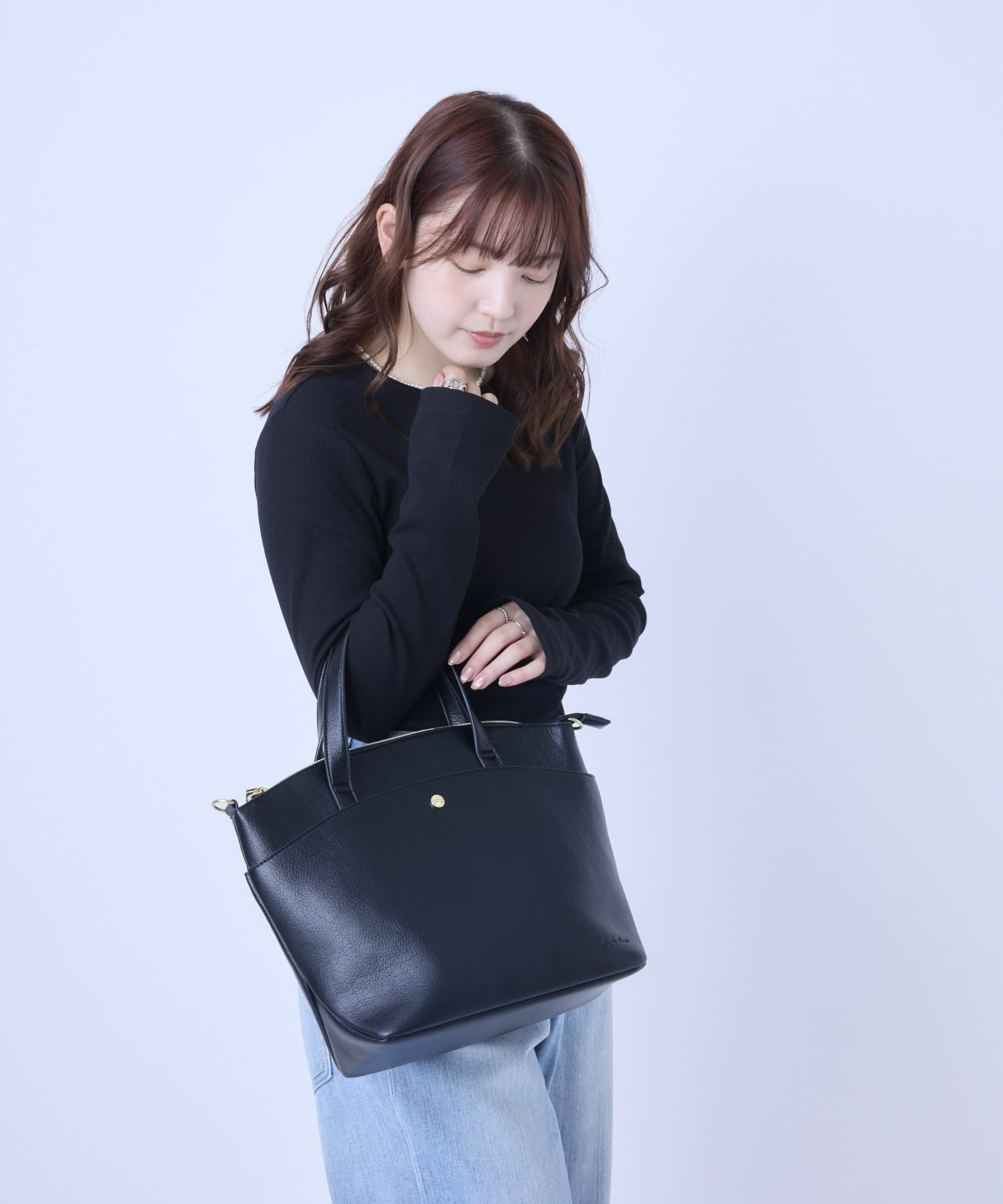 Legato Largo トートバッグ 軽量 2WAY A5 カーブ LG-V0442