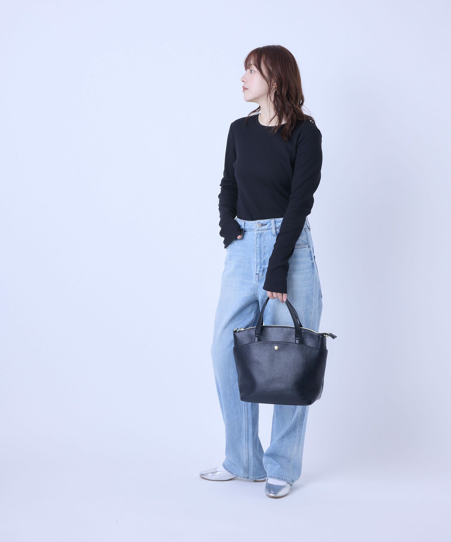 Legato Largo トートバッグ 軽量 2WAY A5 カーブ LG-V0442