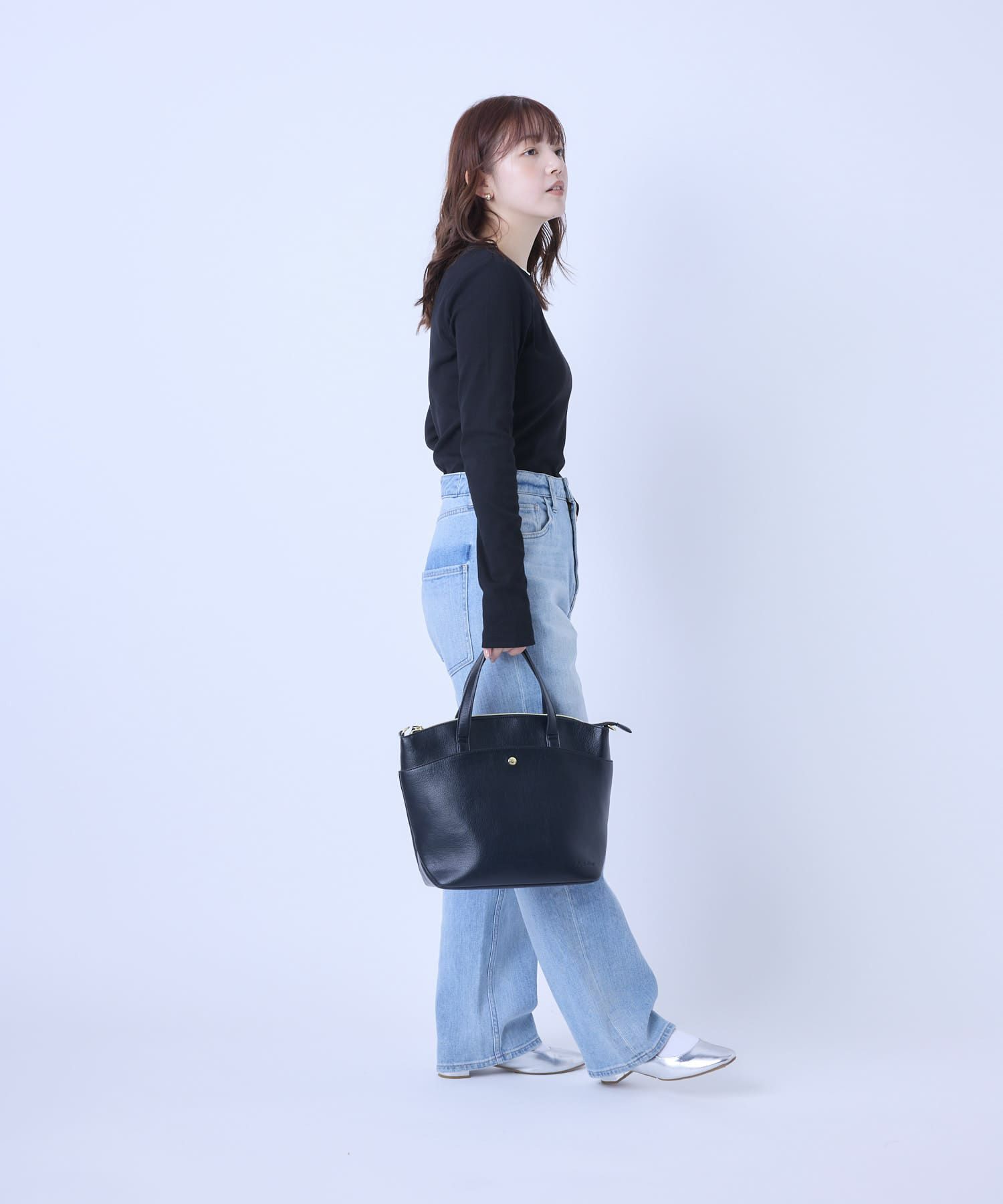 Legato Largo トートバッグ 軽量 2WAY A5 カーブ LG-V0442