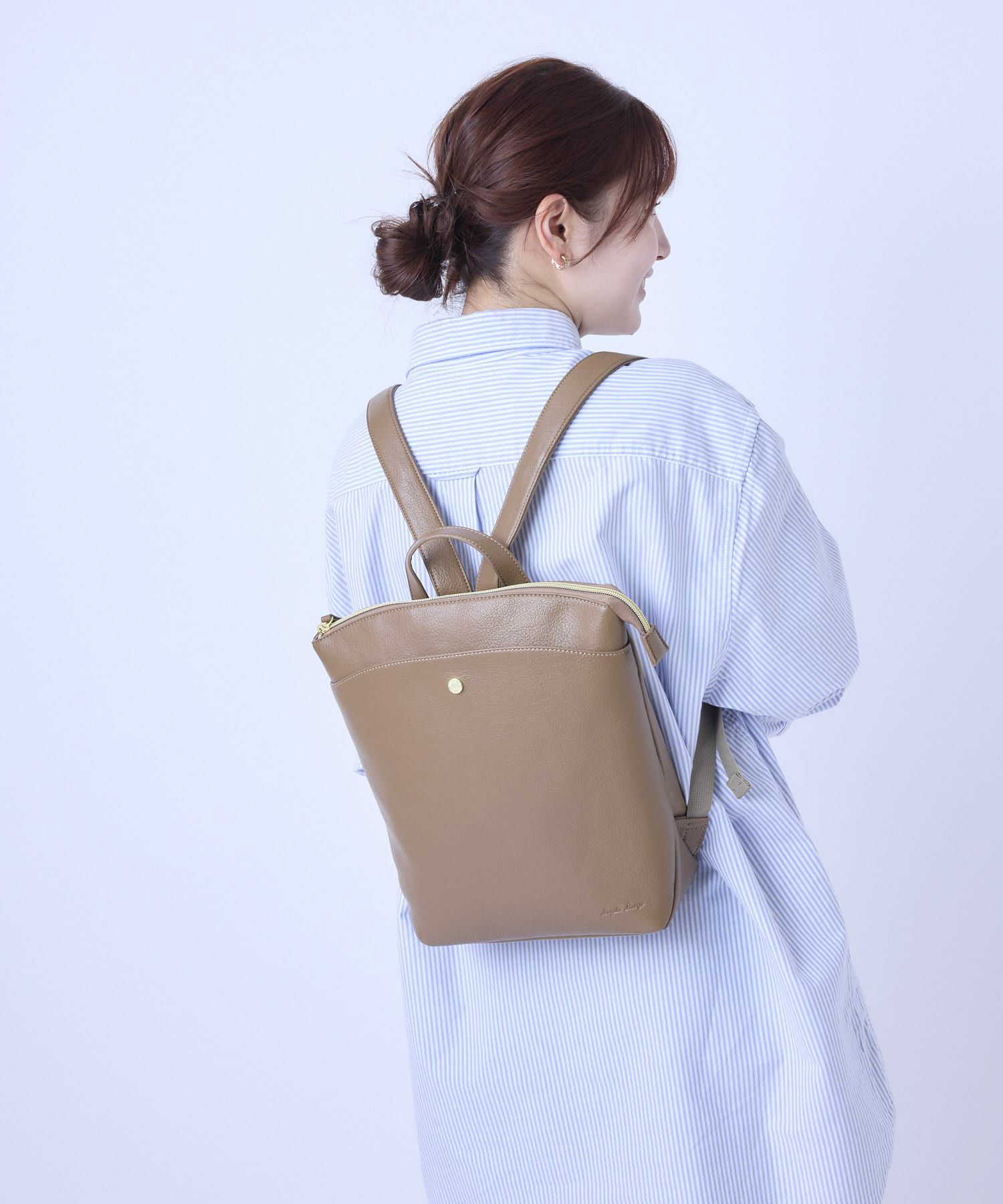 Legato Largo リュック バックパック 軽量 ボトルポケット A5 カーブ LG-V0443