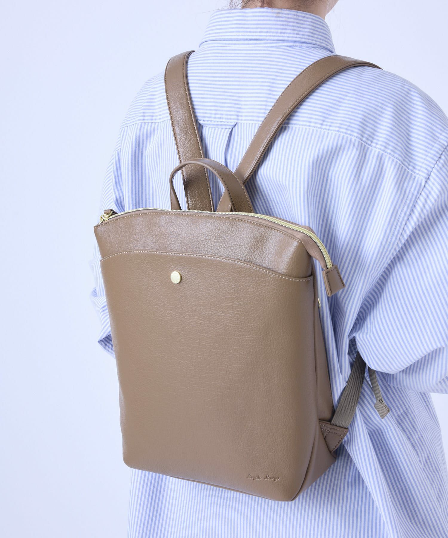 Legato Largo リュック バックパック 軽量 ボトルポケット A5 カーブ LG-V0443