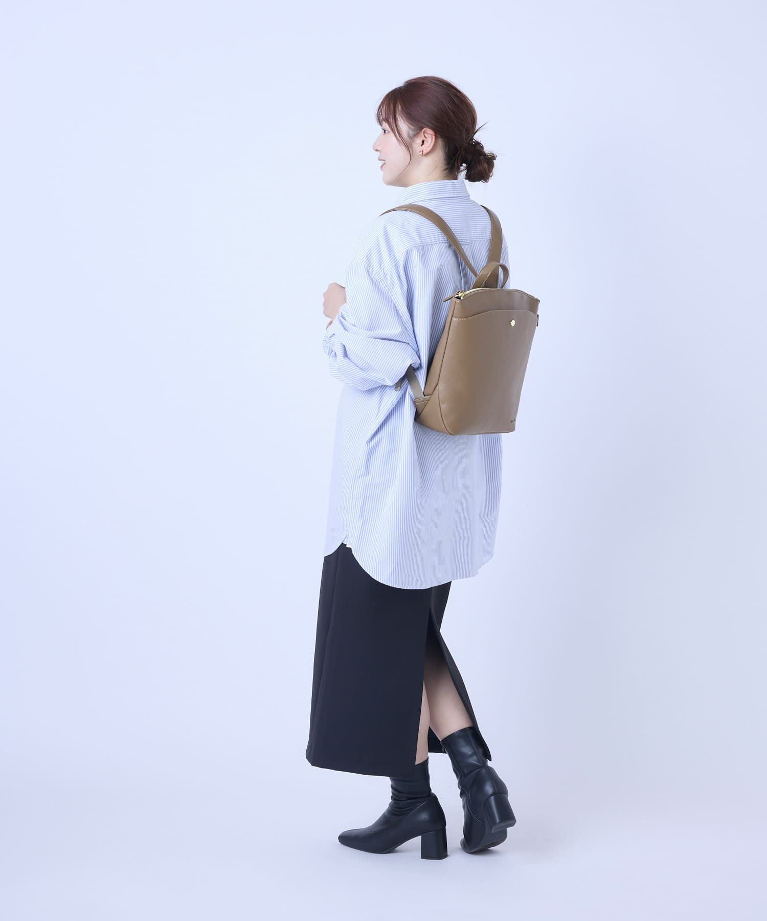 Legato Largo リュック バックパック 軽量 ボトルポケット A5 カーブ LG-V0443