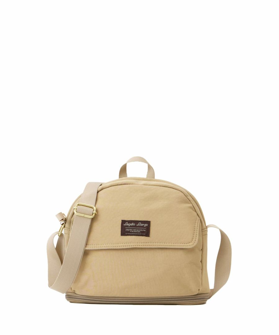 Legato Largo ショルダーバッグ 拡張 軽量 自立 撥水 ﾙｰﾌﾟ付 A5収納 600mlﾎﾞﾄﾙ収納 長財布収納 0 ひろがるかばん LH-W0111