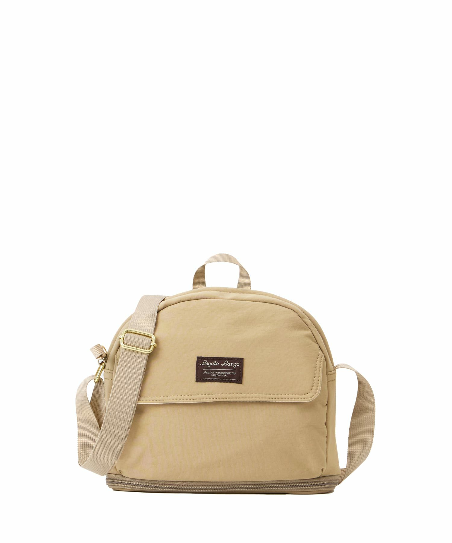 Legato Largo ショルダーバッグ 拡張 軽量 自立 撥水 ﾙｰﾌﾟ付 A5収納 600mlﾎﾞﾄﾙ収納 長財布収納 0 ひろがるかばん LH-W0111