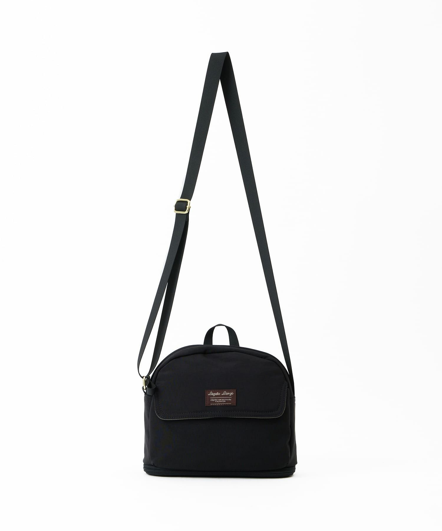 Legato Largo ショルダーバッグ 拡張 軽量 自立 撥水 ﾙｰﾌﾟ付 A5収納 600mlﾎﾞﾄﾙ収納 長財布収納 0 ひろがるかばん LH-W0111