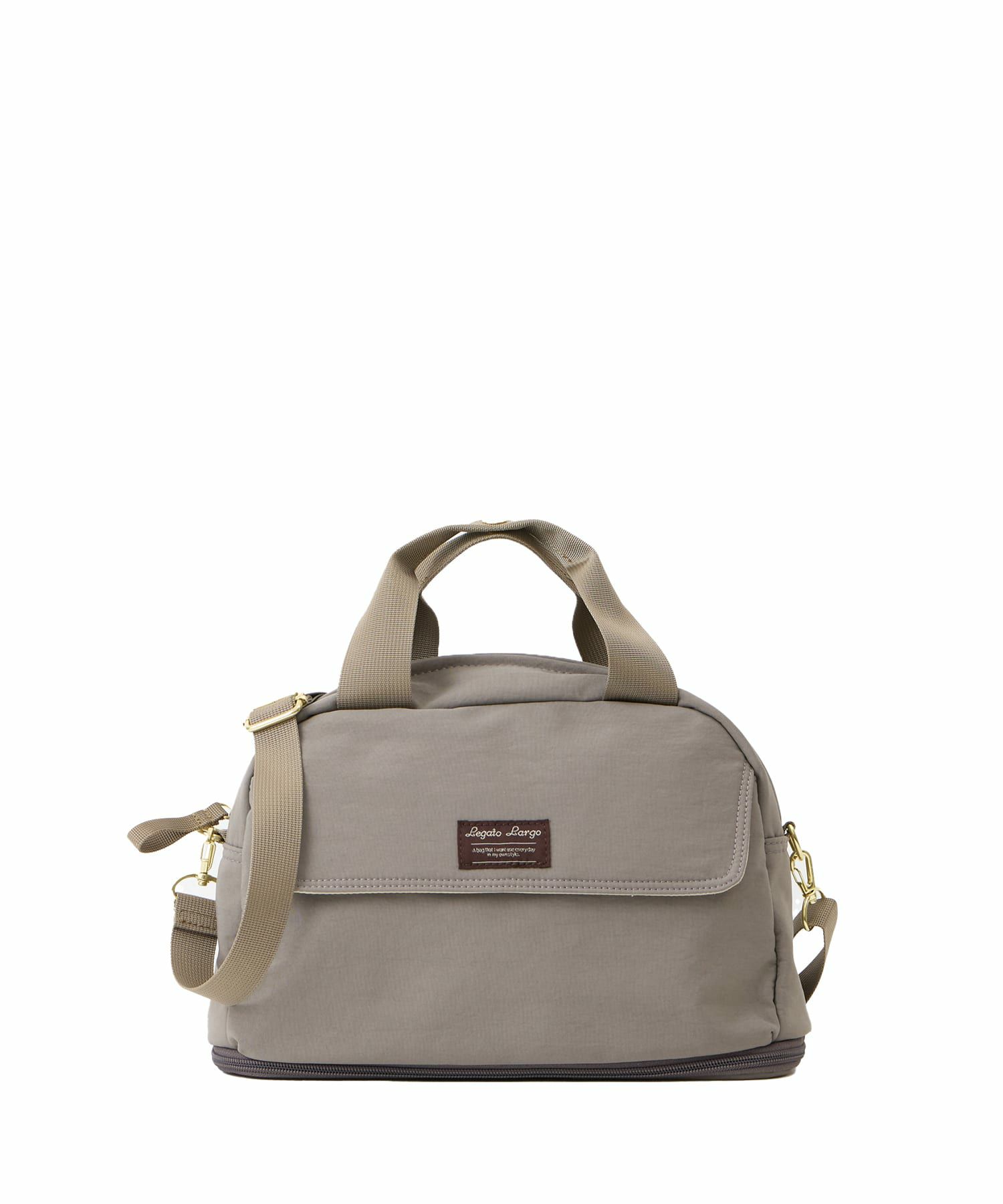 Legato Largo ショルダーバッグ 拡張 軽量 自立 撥水 2WAY ﾊﾝﾄﾞﾙ留め付 600mlﾎﾞﾄﾙと長財布が同時収納 0 ひろがるかばん LH-W0112
