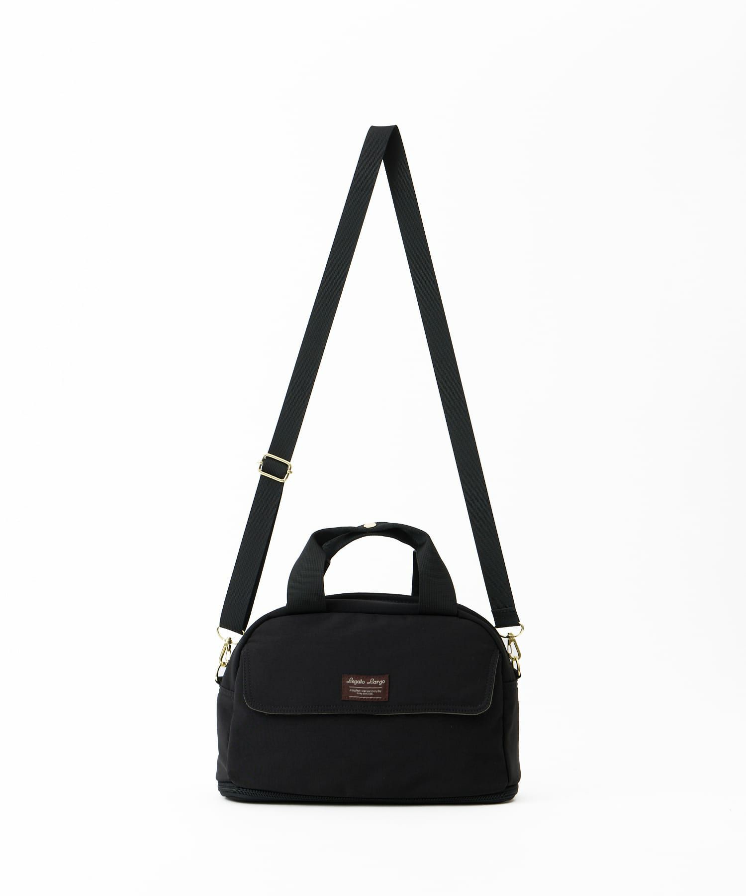 Legato Largo ショルダーバッグ 拡張 軽量 自立 撥水 2WAY ﾊﾝﾄﾞﾙ留め付 600mlﾎﾞﾄﾙと長財布が同時収納 0 ひろがるかばん LH-W0112