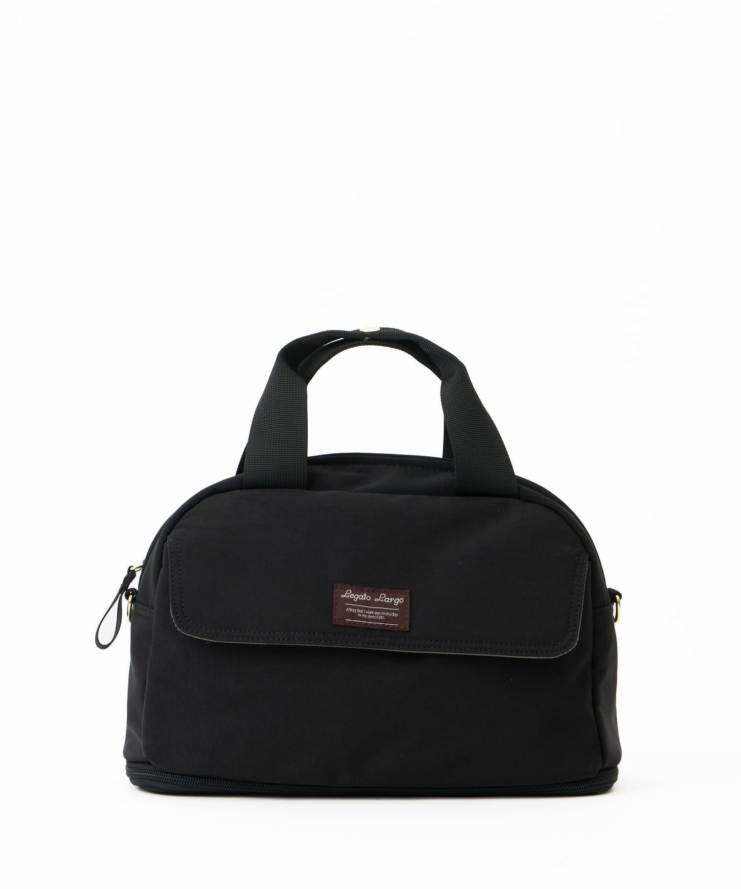 Legato Largo ショルダーバッグ 拡張 軽量 自立 撥水 2WAY ﾊﾝﾄﾞﾙ留め付 600mlﾎﾞﾄﾙと長財布が同時収納 0 ひろがるかばん LH-W0112