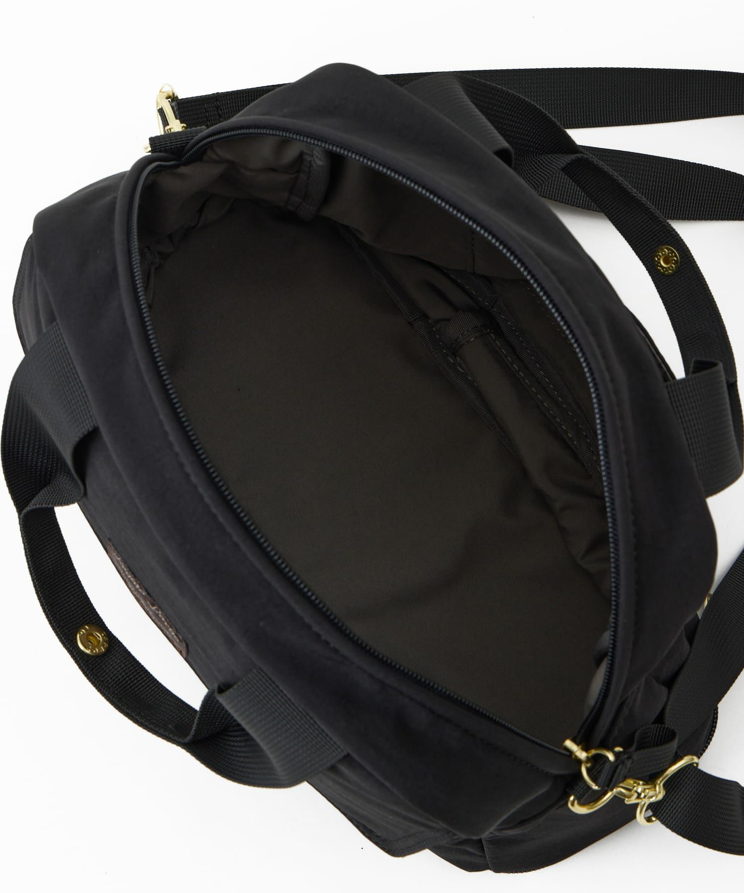 Legato Largo ショルダーバッグ 拡張 軽量 自立 撥水 2WAY ﾊﾝﾄﾞﾙ留め付 600mlﾎﾞﾄﾙと長財布が同時収納 0 ひろがるかばん LH-W0112