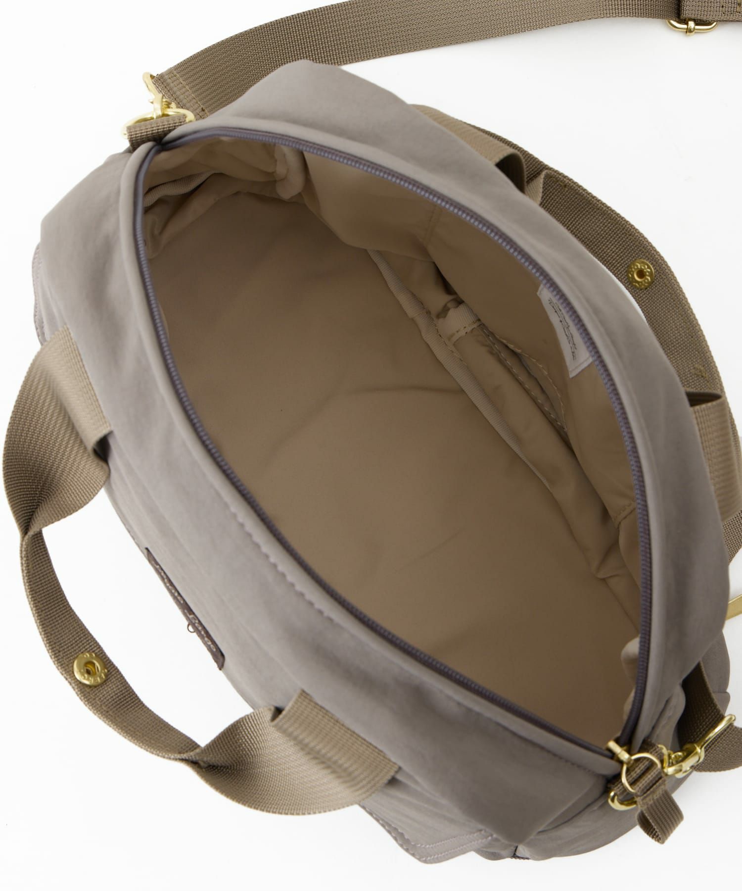 Legato Largo ショルダーバッグ 拡張 軽量 自立 撥水 2WAY ﾊﾝﾄﾞﾙ留め付 600mlﾎﾞﾄﾙと長財布が同時収納 0 ひろがるかばん LH-W0112