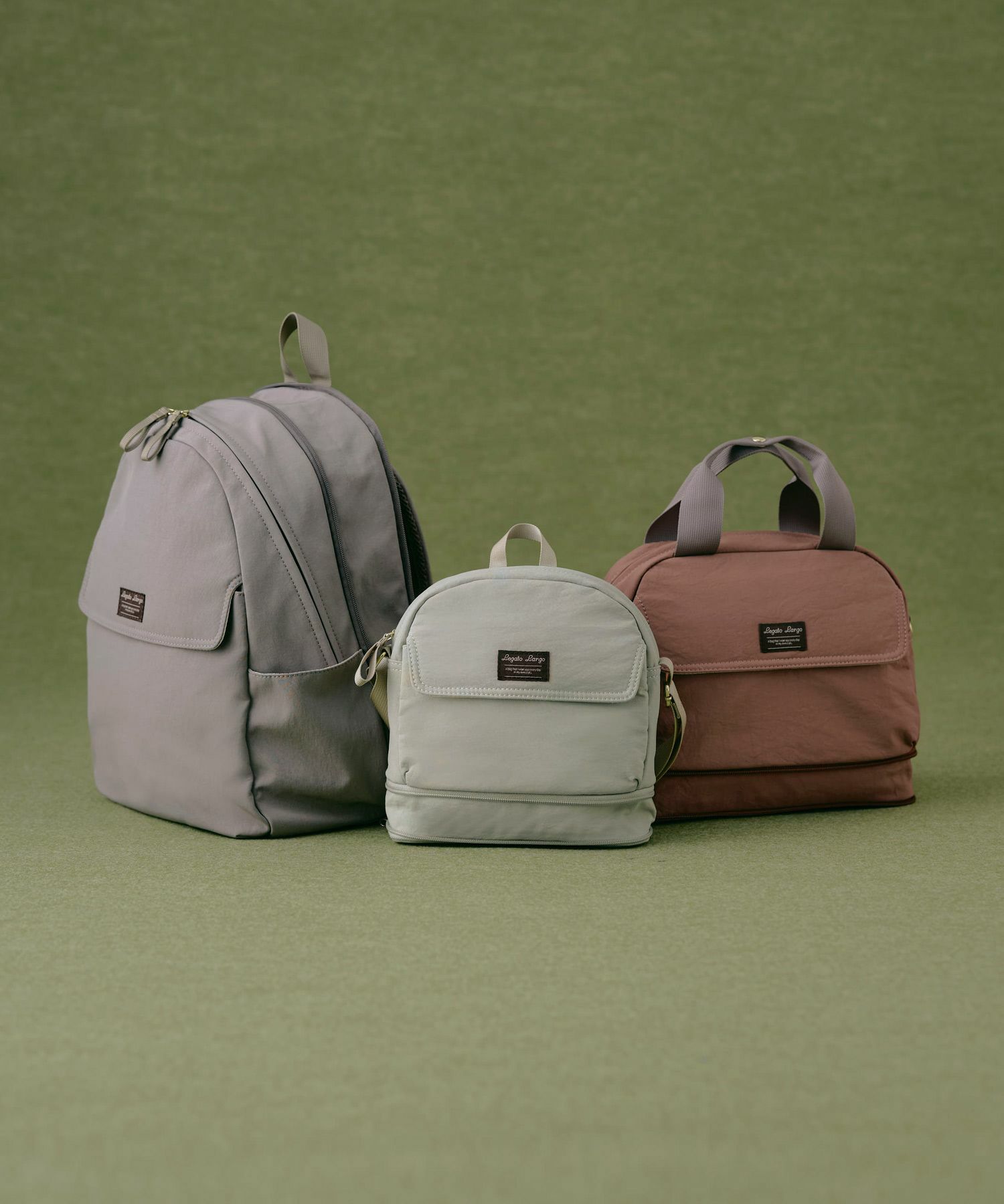 Legato Largo ショルダーバッグ 拡張 軽量 自立 撥水 2WAY ﾊﾝﾄﾞﾙ留め付 600mlﾎﾞﾄﾙと長財布が同時収納 0 ひろがるかばん LH-W0112