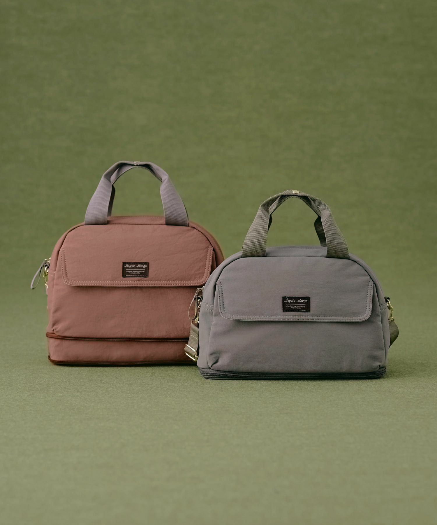 Legato Largo ショルダーバッグ 拡張 軽量 自立 撥水 2WAY ﾊﾝﾄﾞﾙ留め付 600mlﾎﾞﾄﾙと長財布が同時収納 0 ひろがるかばん LH-W0112