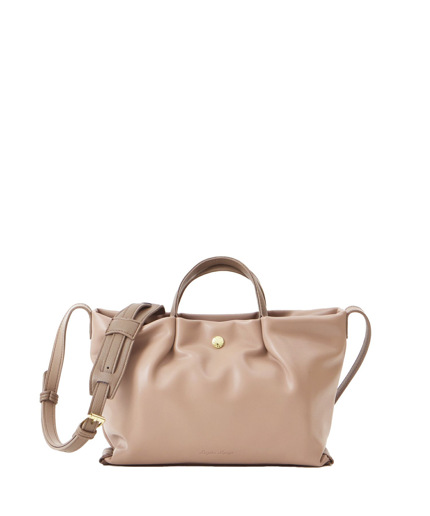Legato Largo ショルダーバッグ 三層 ハンドル付き ショルダーパッド 肩楽 mini 肩楽 LH-W0163