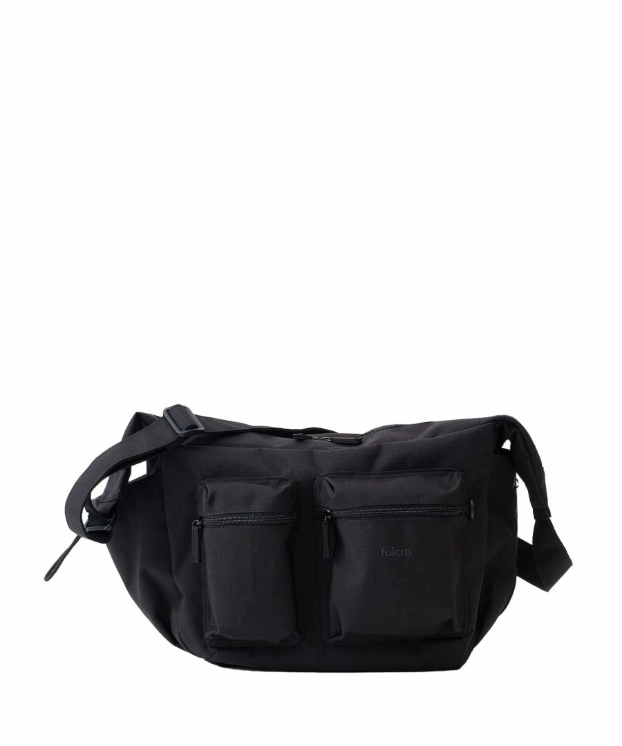 fulcro ショルダーバッグ 自立設計 撥水 広い開口部 ドローストリングポケット B5  fca-1023