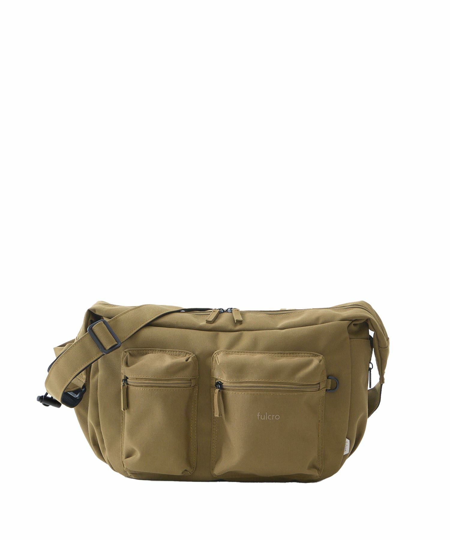 fulcro ショルダーバッグ 自立設計 撥水 広い開口部 ドローストリングポケット B5  fca-1023