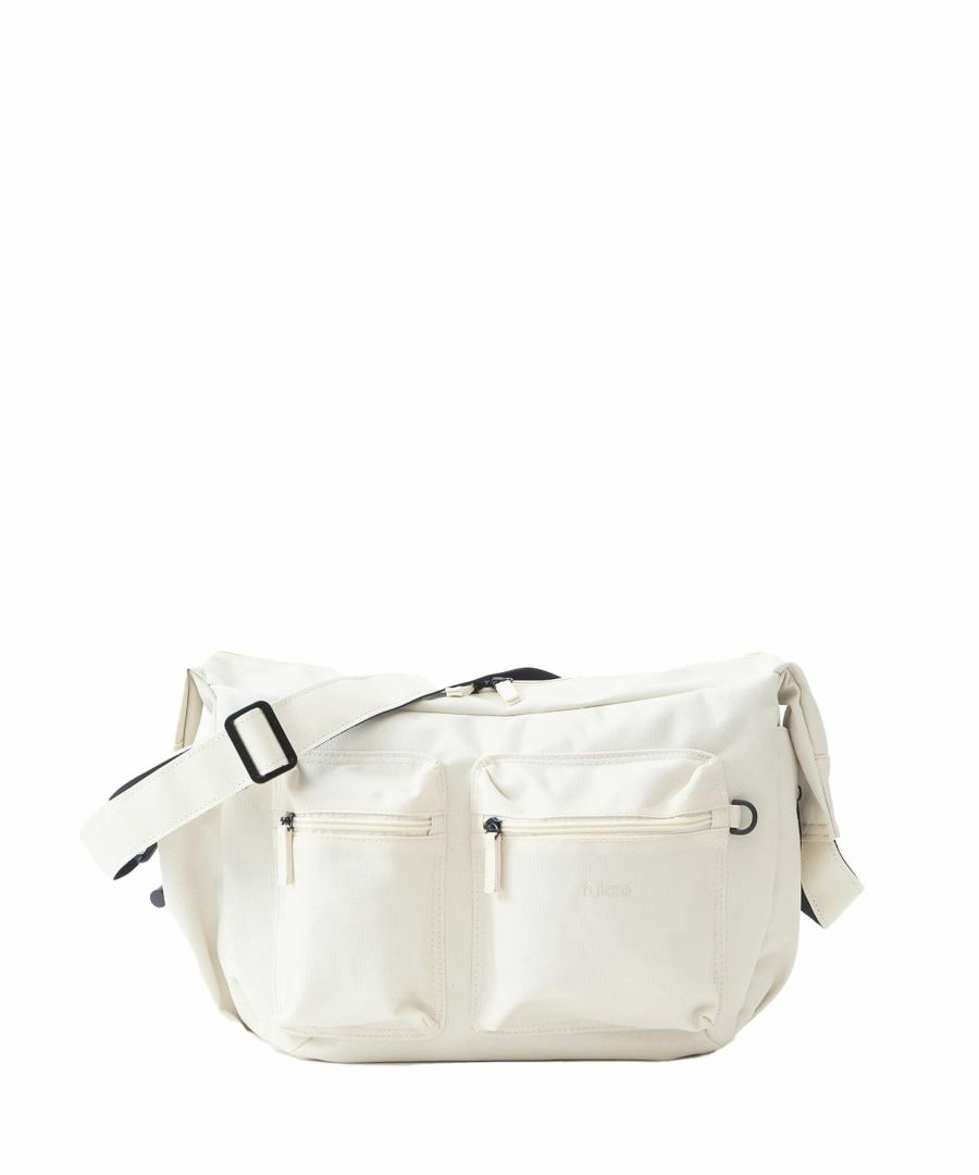 fulcro ショルダーバッグ 自立設計 撥水 広い開口部 ドローストリングポケット B5  fca-1023