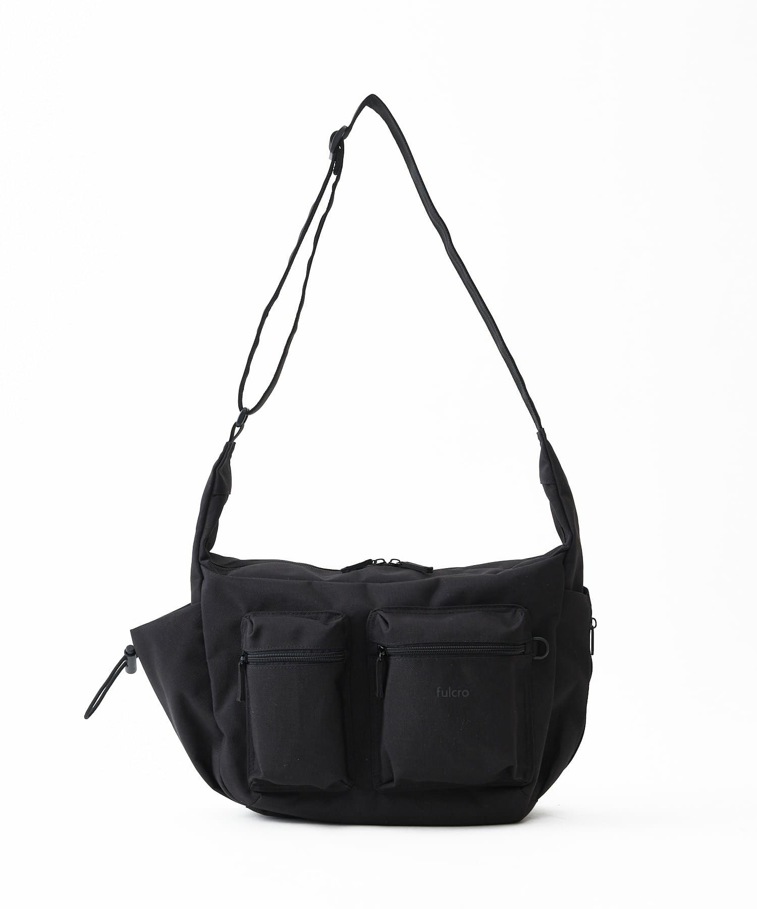 fulcro ショルダーバッグ 自立設計 撥水 広い開口部 ドローストリングポケット B5  fca-1023