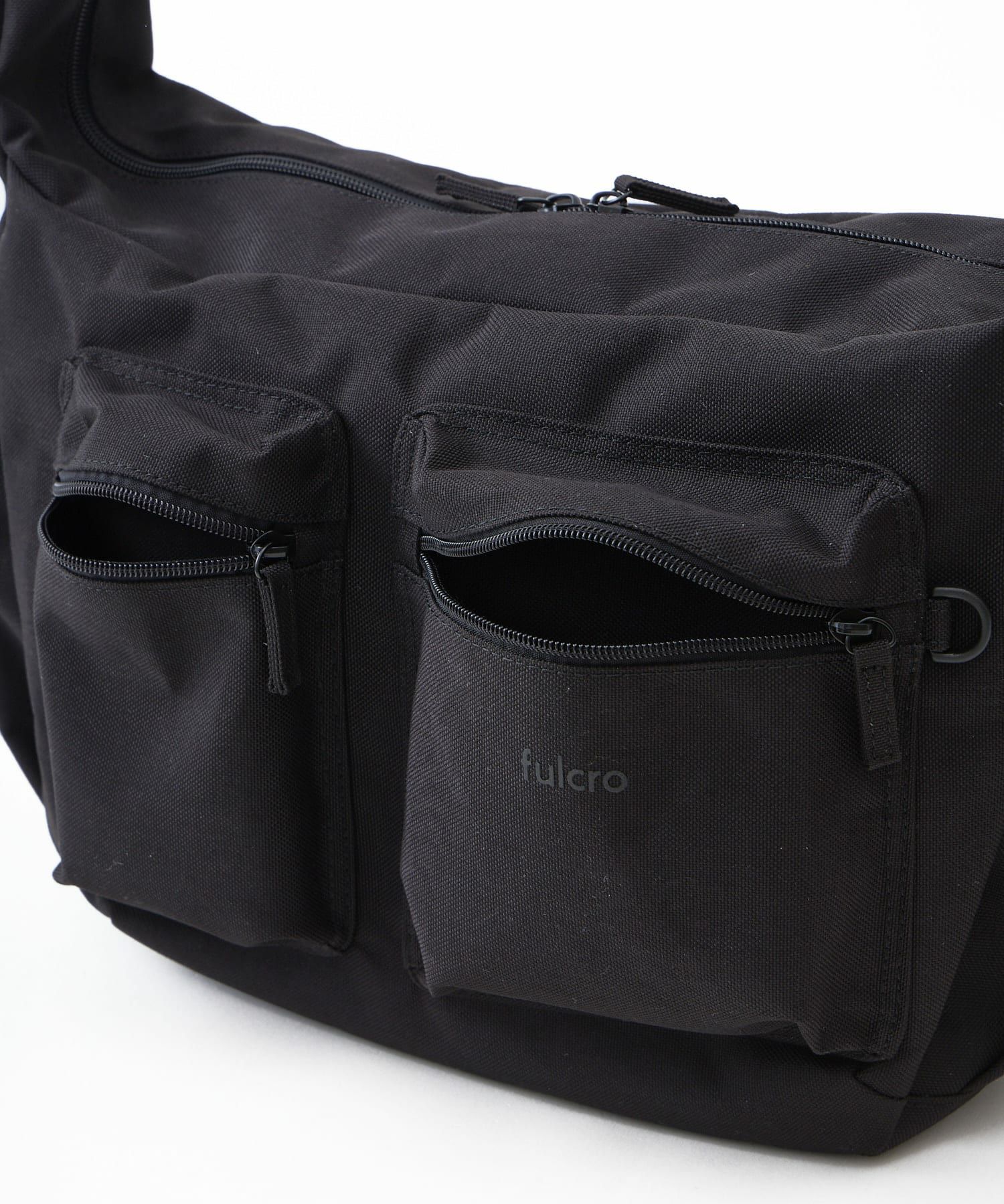 fulcro ショルダーバッグ 自立設計 撥水 広い開口部 ドローストリングポケット B5  fca-1023
