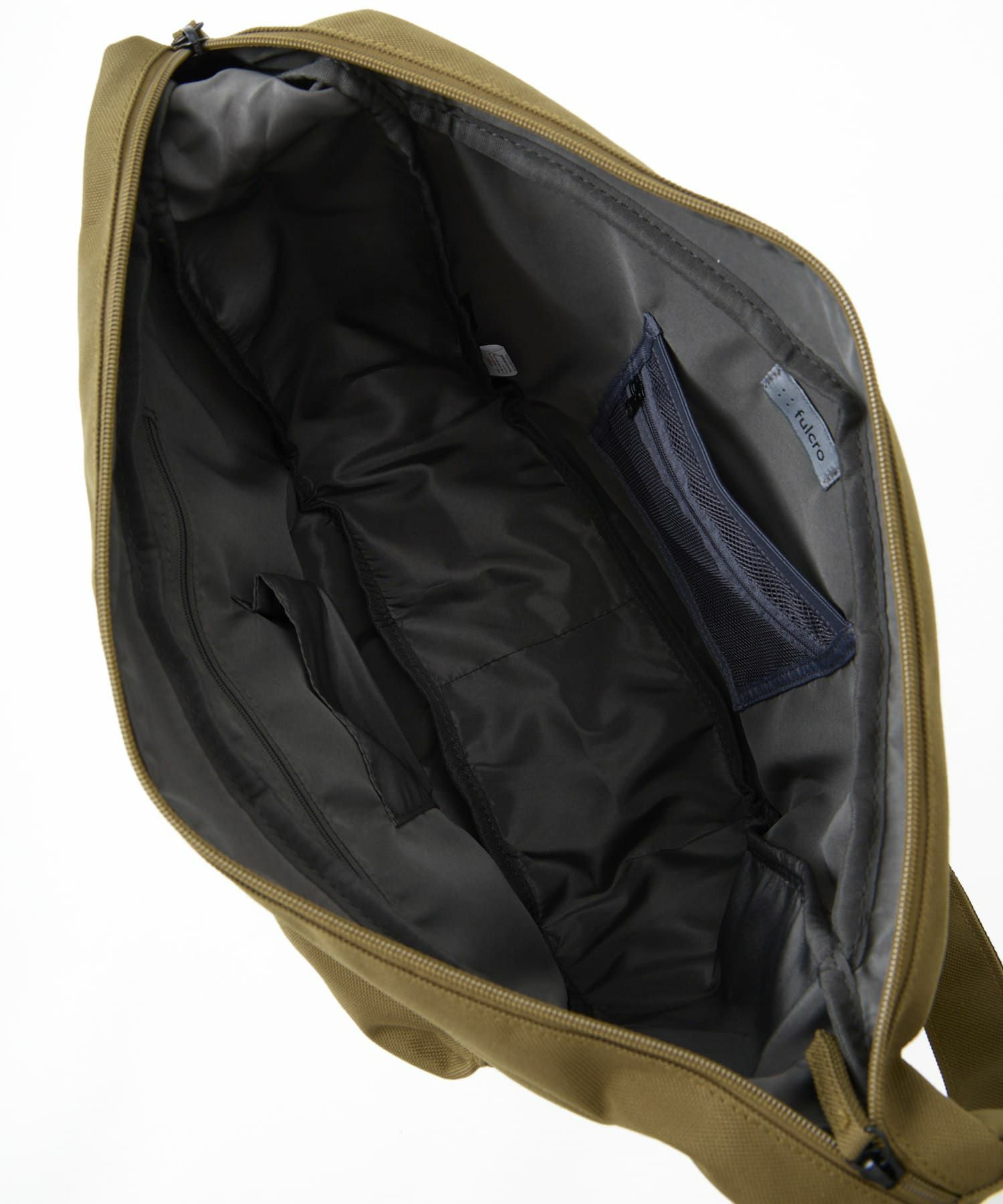 fulcro ショルダーバッグ 自立設計 撥水 広い開口部 ドローストリングポケット B5  fca-1023