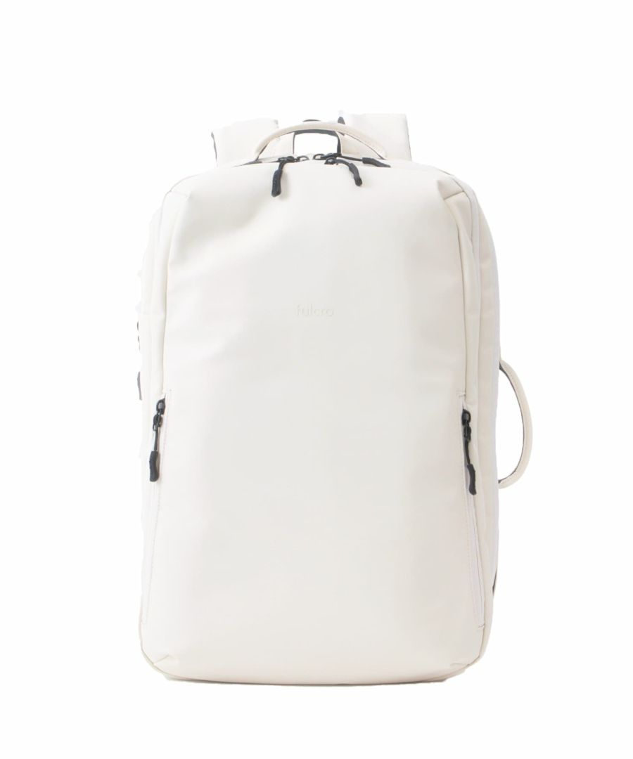 fulcro フルクロ バックパック リュック  PC収納 15インチ 耐水 キャリーオン Explorer fia-3014 アイボリー