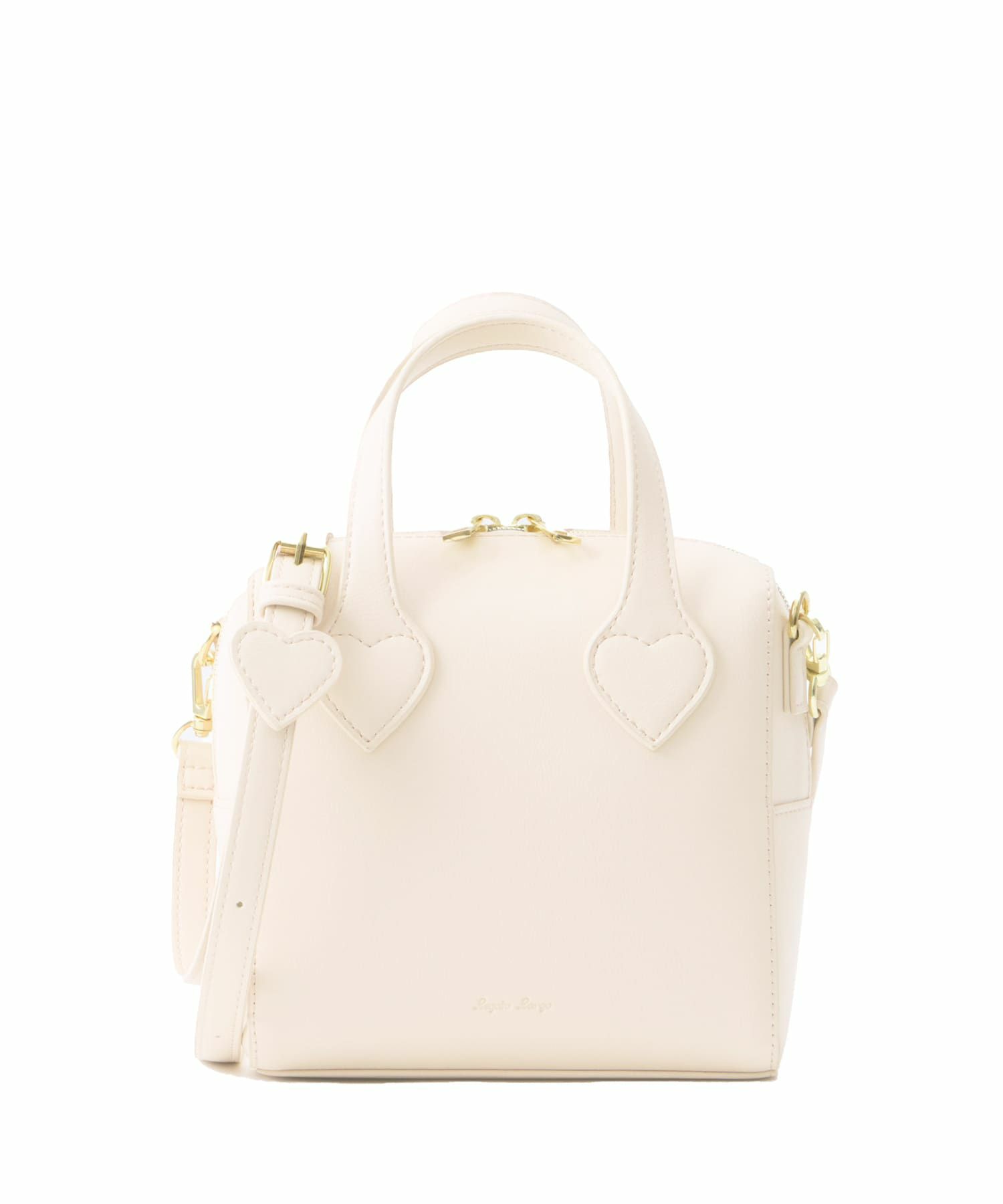 Legato Largo ショルダーバッグ ２WAY 軽量 ハートステッチ LH-W0133　アイボリー