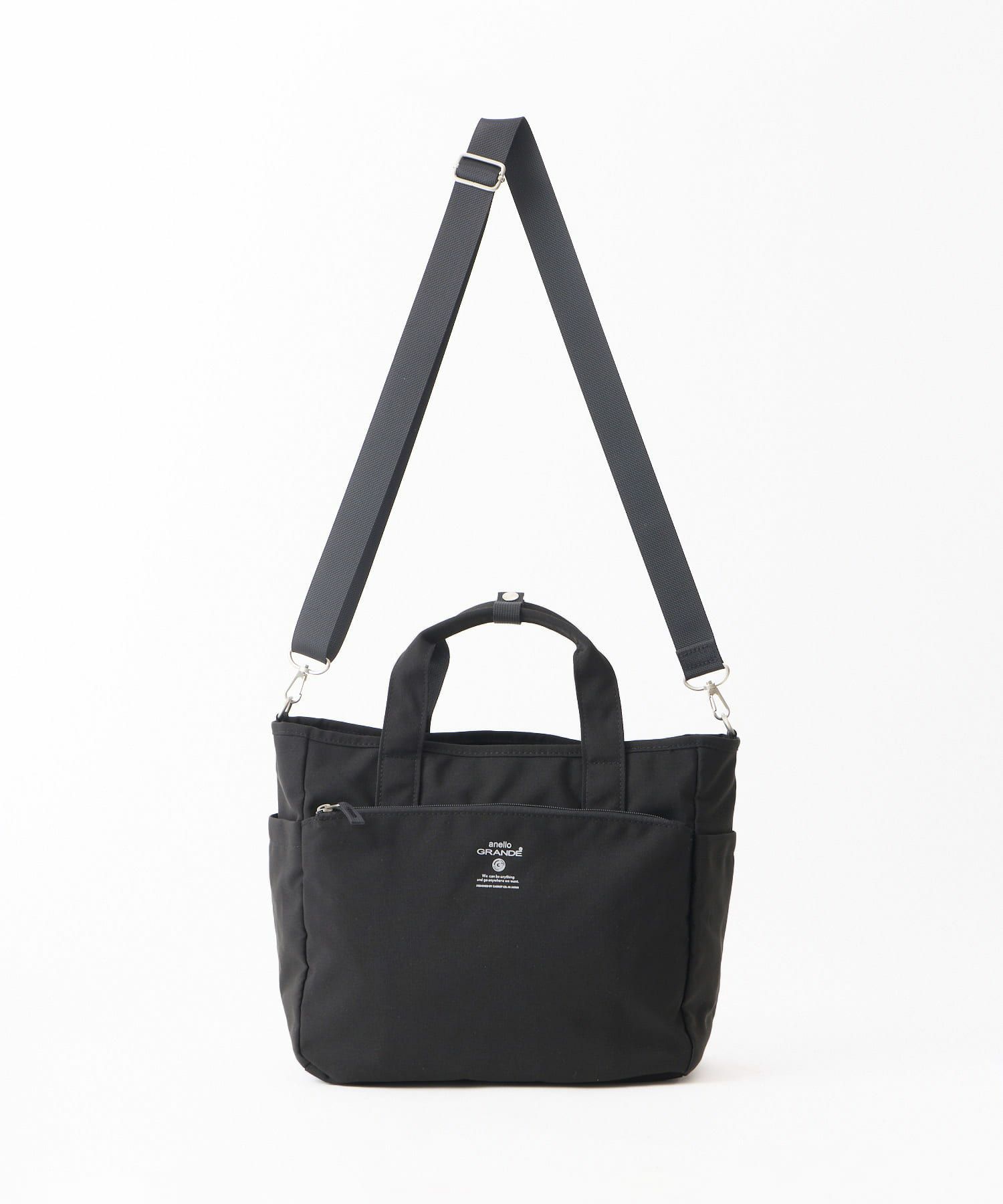 アネログランデ  2WAY トートバッグ ダークブラック