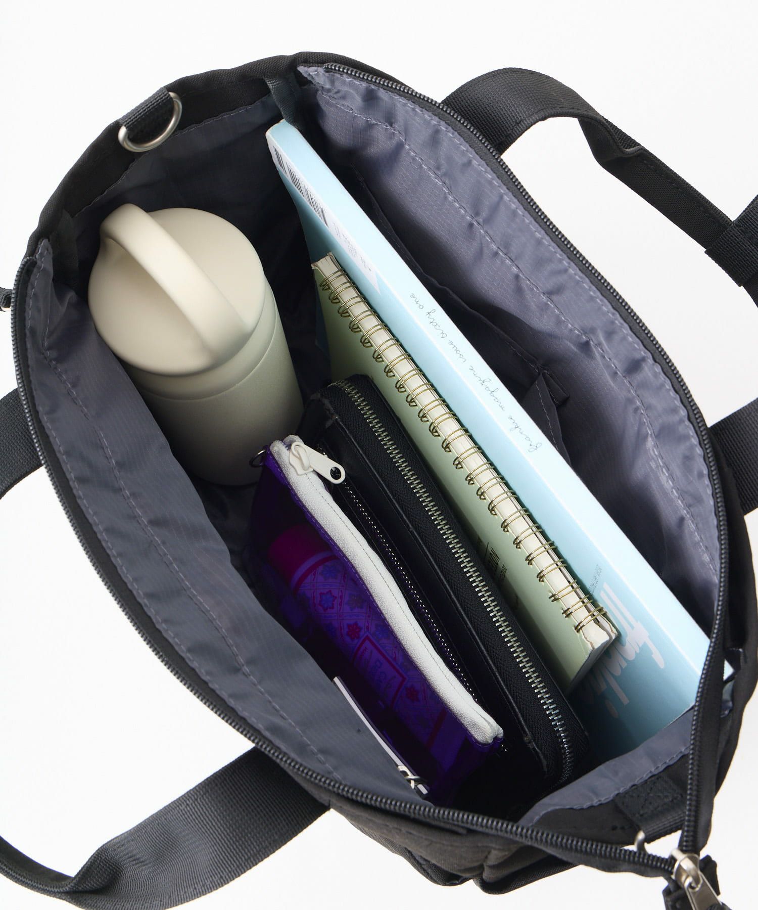 アネログランデ  2WAY トートバッグ ダークブラック